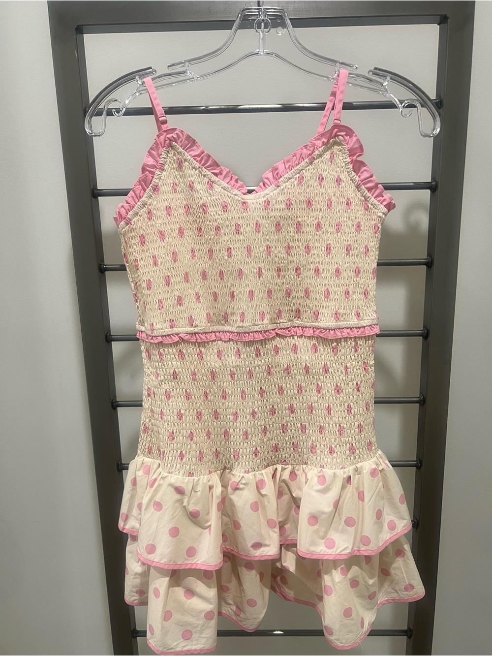 Polka Dot Ruffle Sundress by Baby Pink!